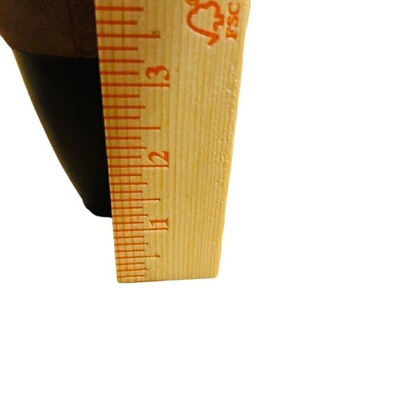 C.R. Women's Ankle Bootie, Size (8) 3" Heel, Faux Suede, Lace-up, Brown #S4 - Picture 3 of 8